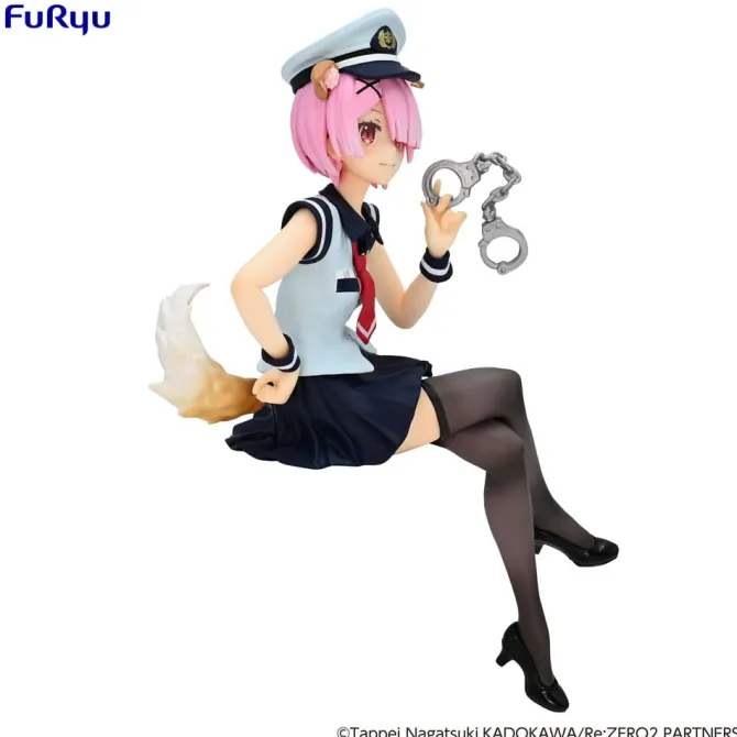 Re:Zero Starting Life in Another World - Ram Noodle Stopper / Police Officer Cap with Dog Ears : Fur