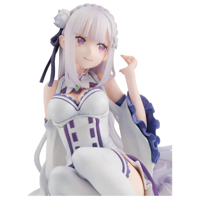 Re:ZERO Starting Life in Another World Melty Princess - Emilia Statue / Palm Size: MegaHouse