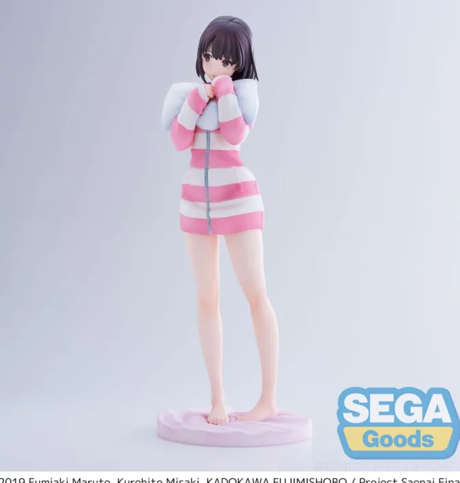 Saekano the Movie: Finale - Megumi Kato Statue / Pajamas Ver. - Luminas: Sega