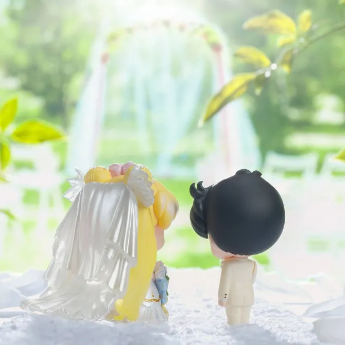 Sailor Moon - Minifiguren 4er-Set - Petit Chara / Happy Wedding: MegaHouse