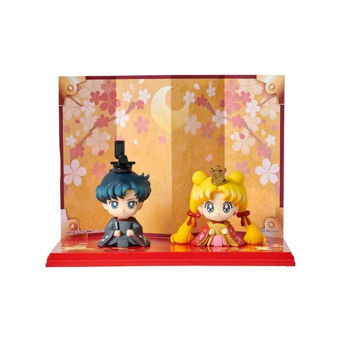 Sailor Moon - Usagi & Mamoru Minifiguren 2er-Set / Hinamatsuri - Petit Chara: MegaHouse