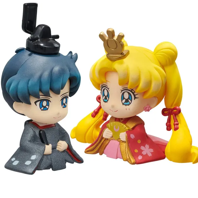 Sailor Moon - Usagi & Mamoru Minifiguren 2er-Set / Hinamatsuri - Petit Chara: MegaHouse