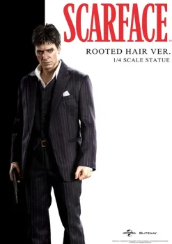 Scarface Superb Scale - Tony Montana Statue / (Rooted Hair Version): Blitzway