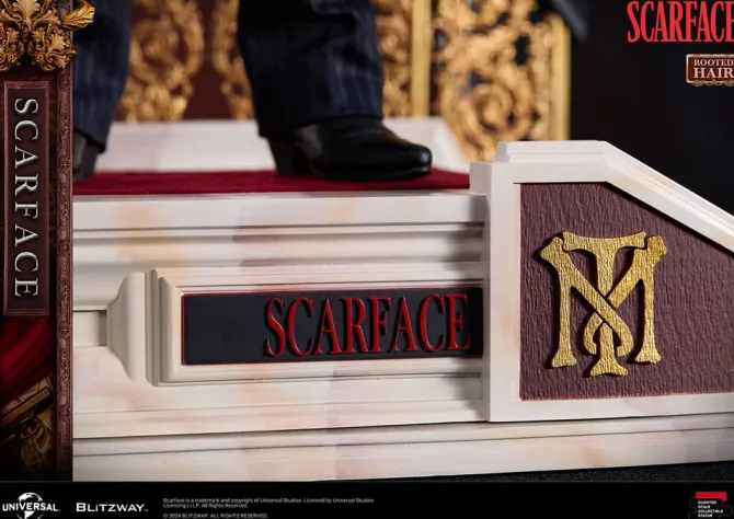 Scarface Superb Scale - Tony Montana Statue / (Rooted Hair Version): Blitzway