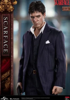 Scarface Superb Scale - Tony Montana Statue / (Rooted Hair Version): Blitzway
