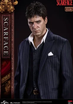 Scarface Superb Scale - Tony Montana Statue / (Rooted Hair Version): Blitzway