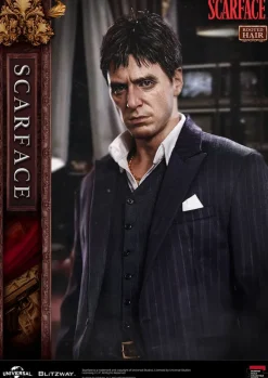 Scarface Superb Scale - Tony Montana Statue / (Rooted Hair Version): Blitzway