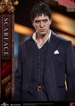Scarface Superb Scale - Tony Montana Statue / (Rooted Hair Version): Blitzway