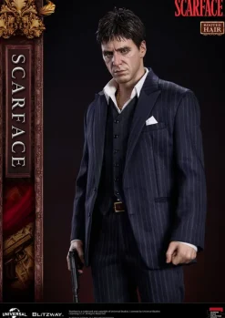 Scarface Superb Scale - Tony Montana Statue / (Rooted Hair Version): Blitzway