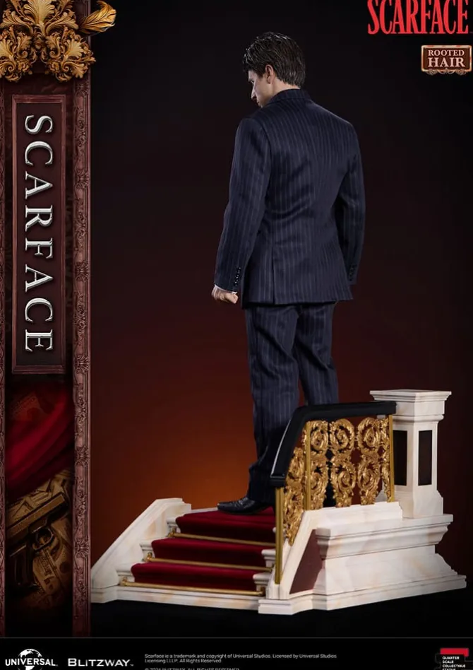 Scarface Superb Scale - Tony Montana Statue / (Rooted Hair Version): Blitzway