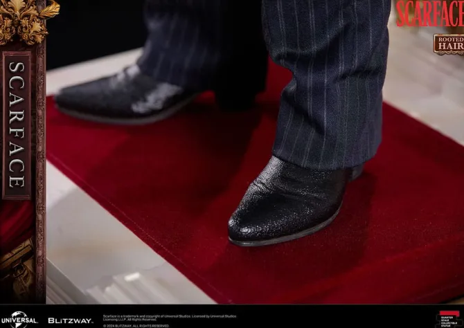 Scarface Superb Scale - Tony Montana Statue / (Rooted Hair Version): Blitzway