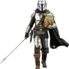 Star Wars The Mandalorian - Mandalorian & The Child Statue / ARTFX - with Beskar Staff: Kotobukiya