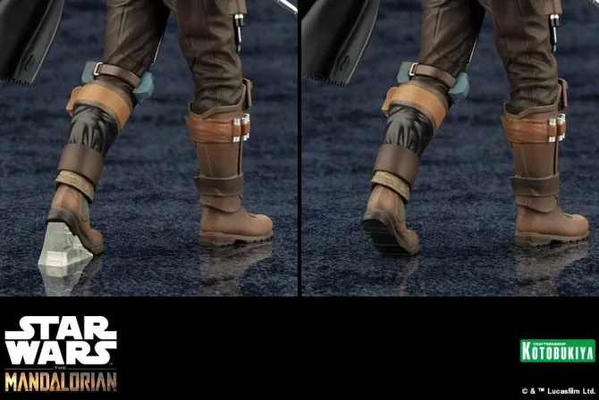 Star Wars The Mandalorian - Mandalorian & The Child Statue / ARTFX - with Beskar Staff: Kotobukiya