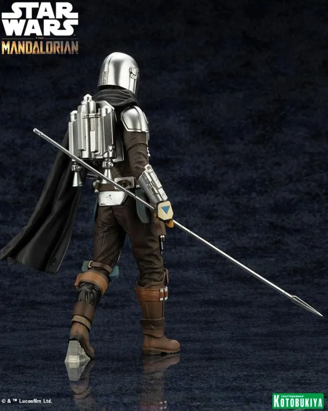 Star Wars The Mandalorian - Mandalorian & The Child Statue / ARTFX - with Beskar Staff: Kotobukiya