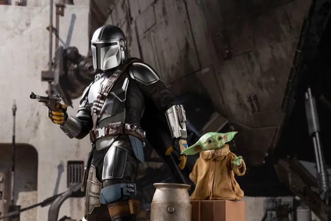 Star Wars The Mandalorian - Mandalorian & The Child Statue / ARTFX: Kotobukiya