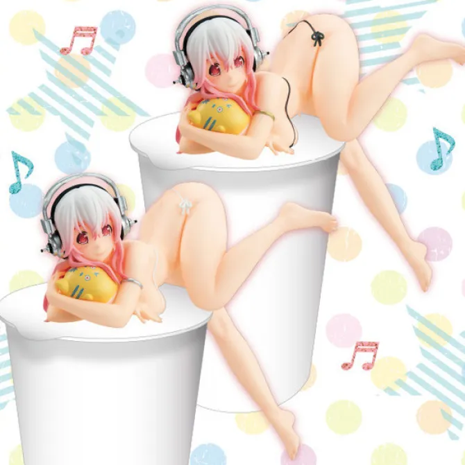 Suoer Sonico - Sonico Noodle Stopper Figur / Rinyaa Aru! White Version: FuRyu
