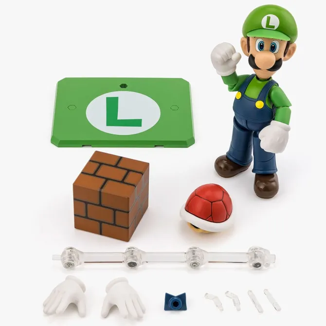 Super Mario Bros. - Luigi Actionfigur - S.H. Figuarts: Tamashii Nations