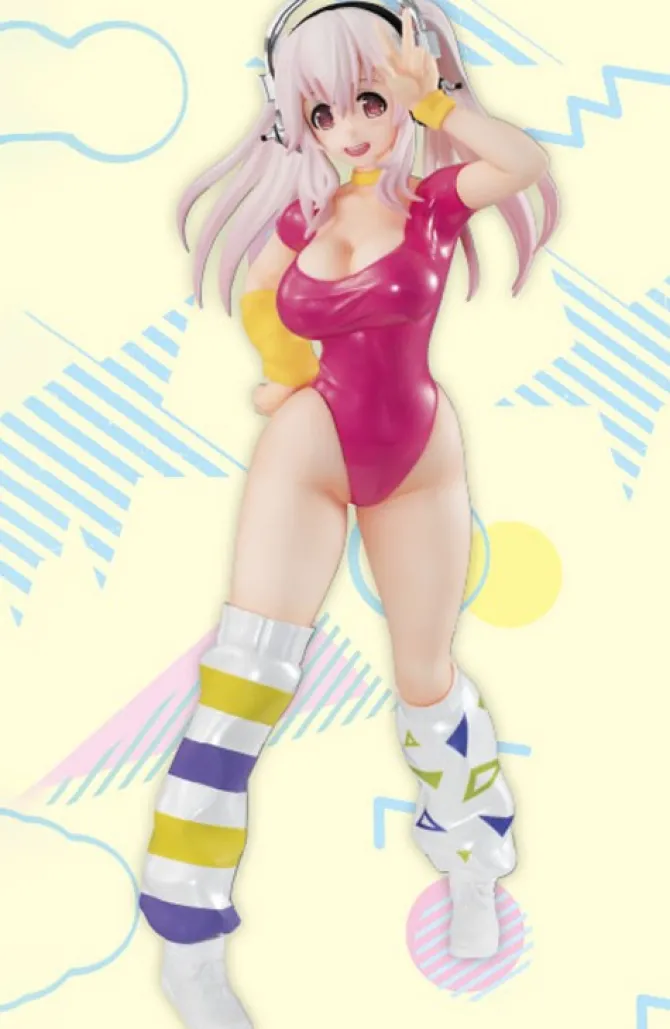 Super Sonico - Sonico Figur / 80s - Pink Version: FuRyu