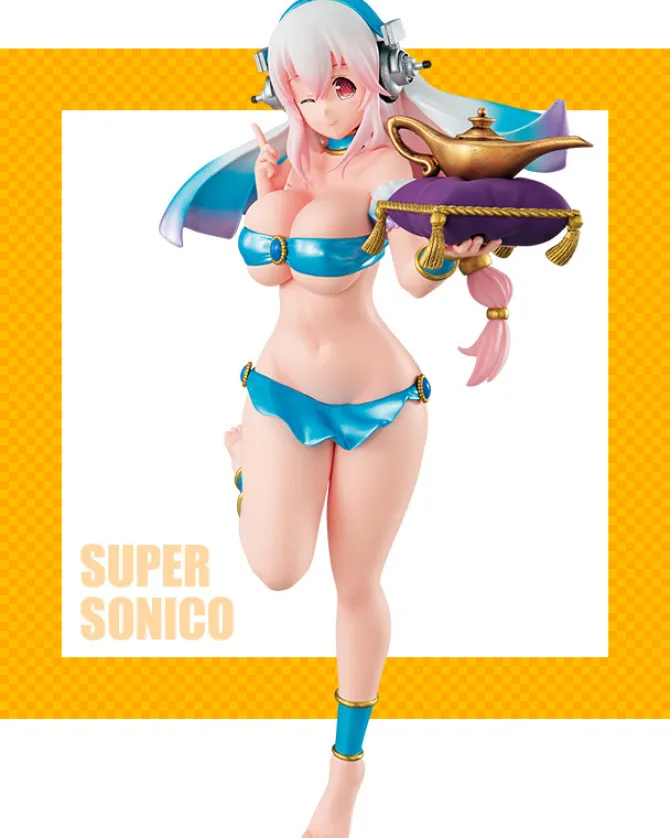 Super Sonico - Sonico Figur - Lamp no Sei Version: FuRyu