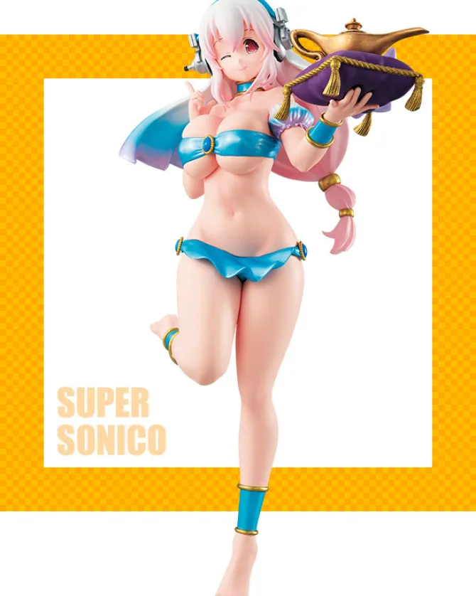 Super Sonico - Sonico Figur - Lamp no Sei Version: FuRyu