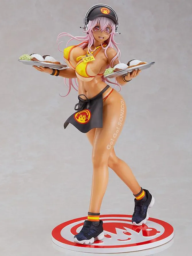 Super Sonico - Sonico Statue / Bikini Waitress Version: Max Factory