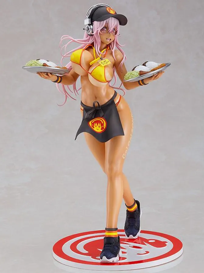 Super Sonico - Sonico Statue / Bikini Waitress Version: Max Factory