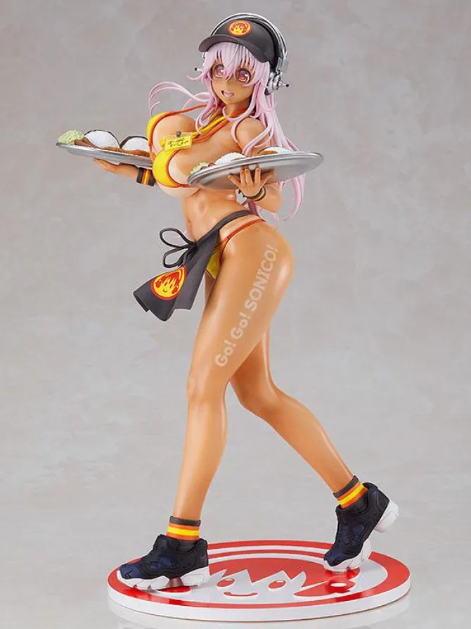 Super Sonico - Sonico Statue / Bikini Waitress Version: Max Factory