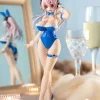 Super Sonico BiCute Bunnies - Super Sonico Figur / 80s - Blue Rabbit Version: FuRyu