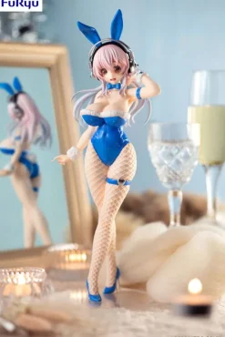 Super Sonico BiCute Bunnies - Super Sonico Figur / 80s - Blue Rabbit Version: FuRyu