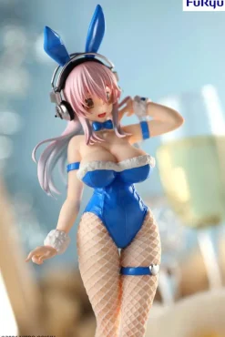 Super Sonico BiCute Bunnies - Super Sonico Figur / 80s - Blue Rabbit Version: FuRyu