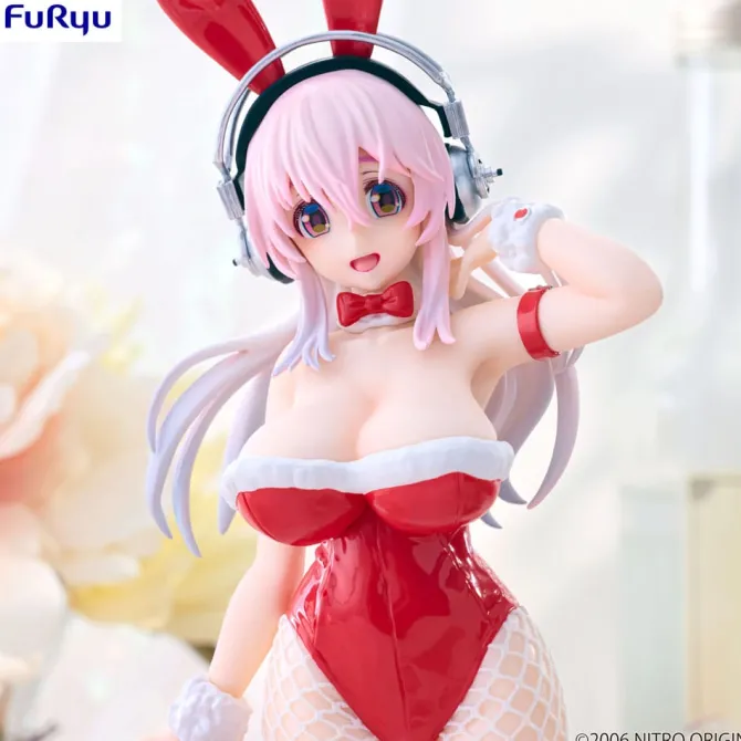 Super Sonico Figur / BiCute Bunnies - Red Color Version: Furyu