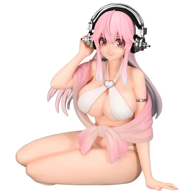 Super Sonico Noodle Stopper - Super Sonico Statue / Summer Memories Ver.: Furyu