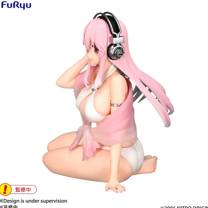 Super Sonico Noodle Stopper - Super Sonico Statue / Summer Memories Ver.: Furyu
