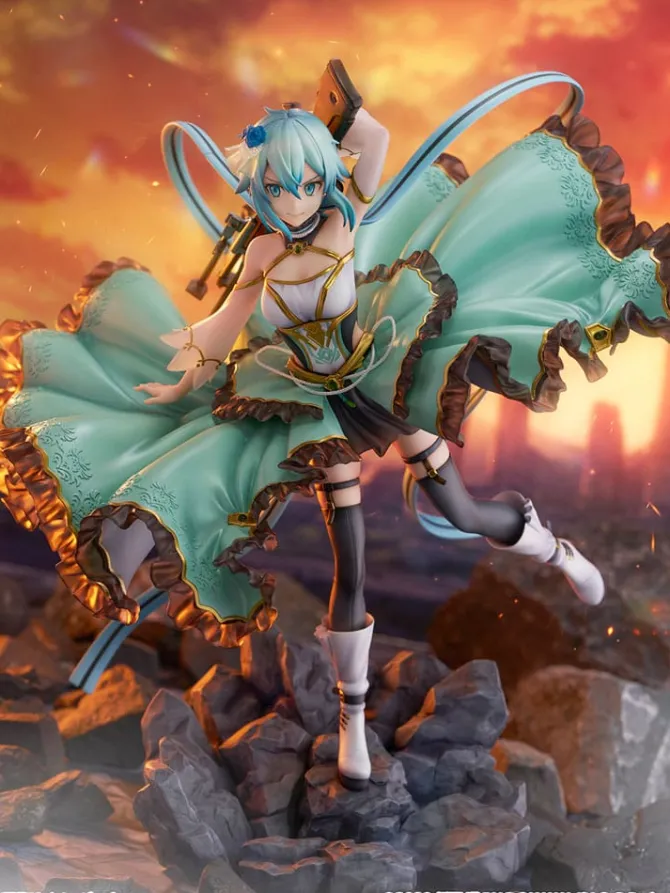 Sword Art Online - Sinon Statue / SHIBUYA SCRAMBLE - Crystal Dress Version: Estream