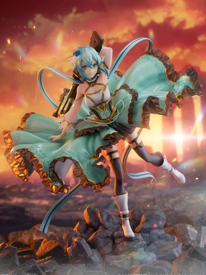 Sword Art Online - Sinon Statue / SHIBUYA SCRAMBLE - Crystal Dress Version: Estream