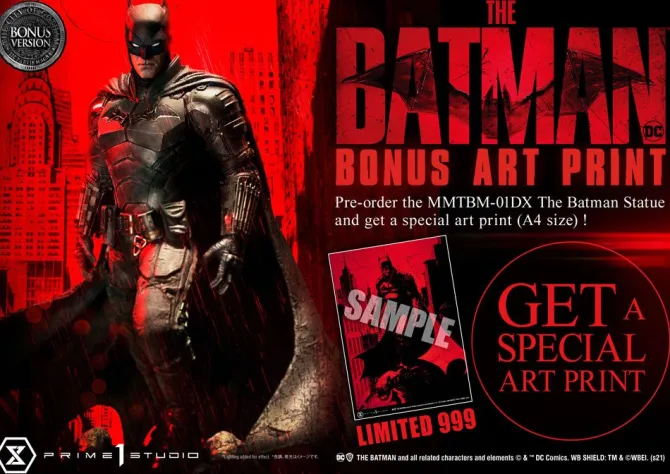 The Batman - Batman Statue / Special Art Edition - Bonus Version: Prime 1 Studio