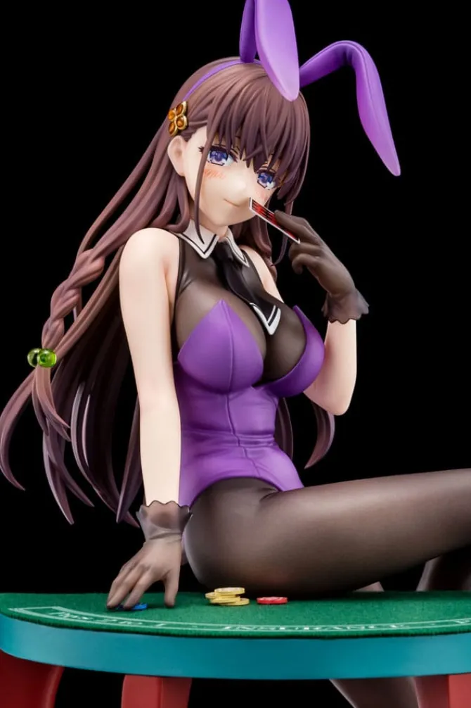 The Demon Sword Master of Excalibur Academy - Elfine Phillet Statue / wearing flower's purple bunny