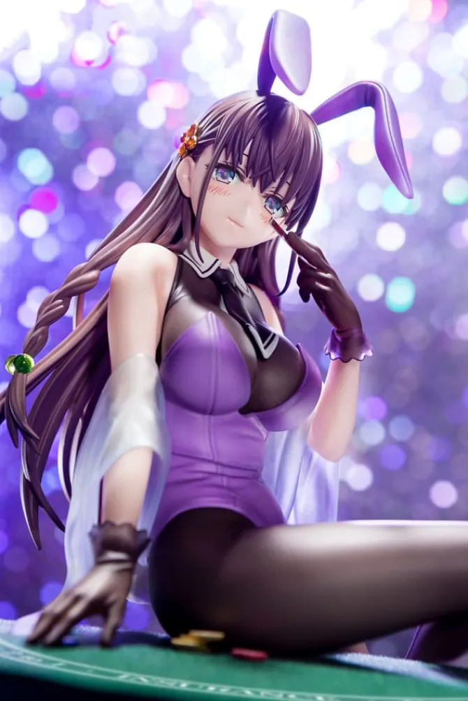 The Demon Sword Master of Excalibur Academy - Elfine Phillet Statue / wearing flower's purple bunny