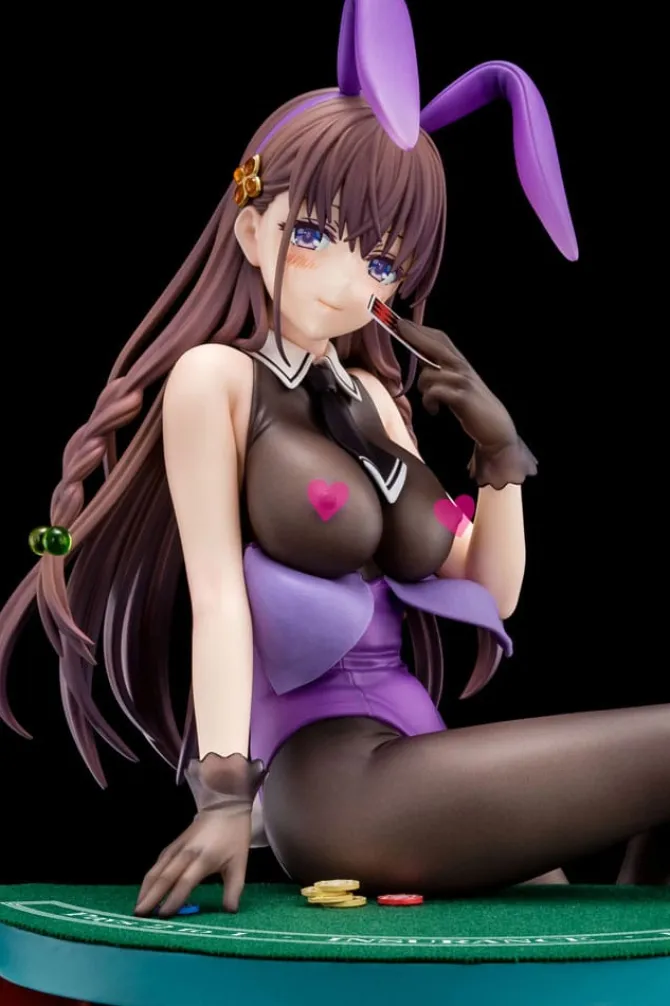 The Demon Sword Master of Excalibur Academy - Elfine Phillet Statue / wearing flower's purple bunny