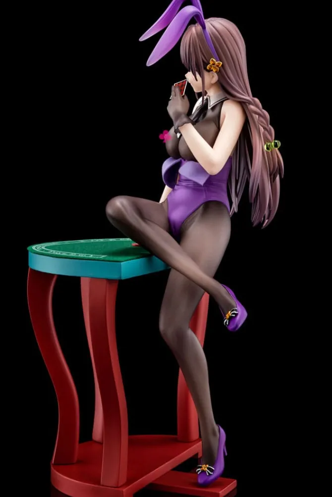 The Demon Sword Master of Excalibur Academy - Elfine Phillet Statue / wearing flower's purple bunny