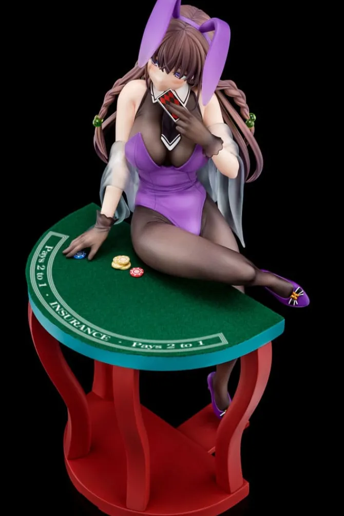 The Demon Sword Master of Excalibur Academy - Elfine Phillet Statue / wearing flower's purple bunny