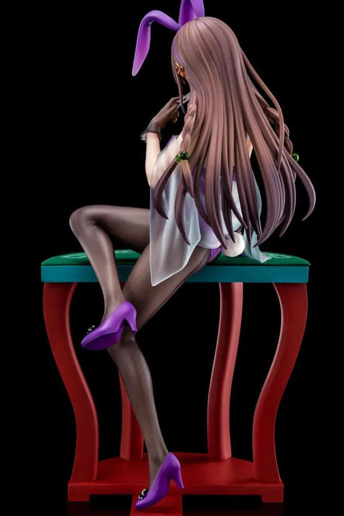 The Demon Sword Master of Excalibur Academy - Elfine Phillet Statue / wearing flower's purple bunny