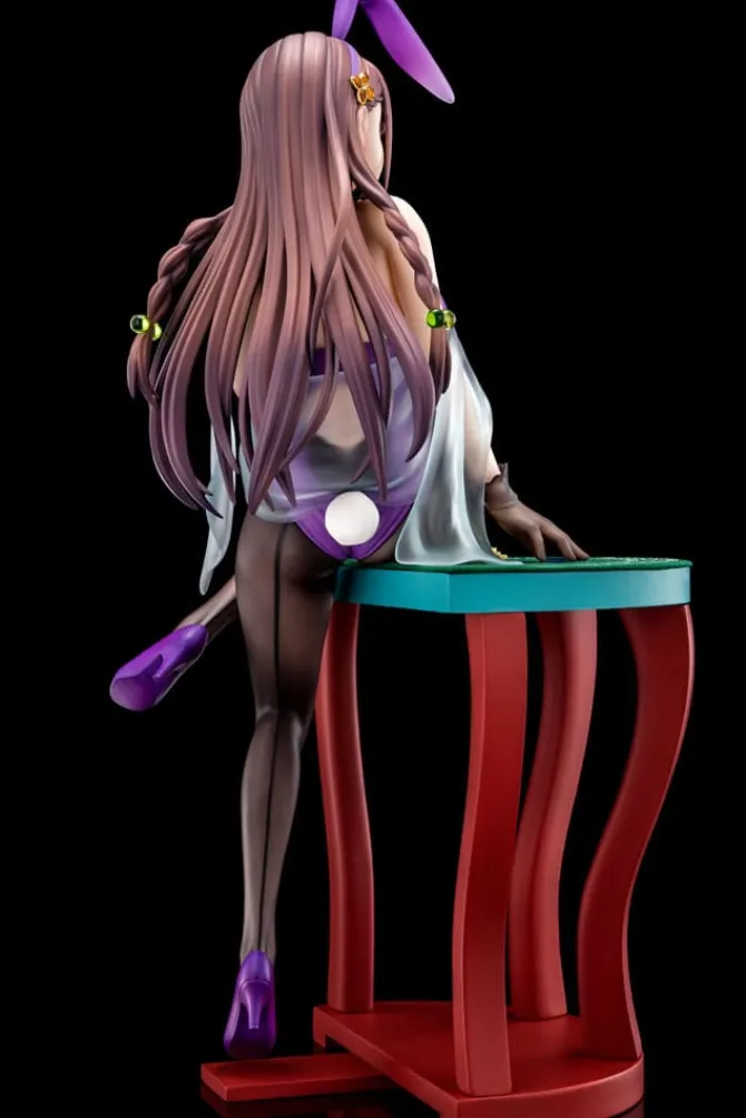 The Demon Sword Master of Excalibur Academy - Elfine Phillet Statue / wearing flower's purple bunny