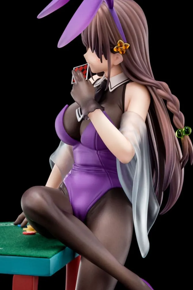 The Demon Sword Master of Excalibur Academy - Elfine Phillet Statue / wearing flower's purple bunny