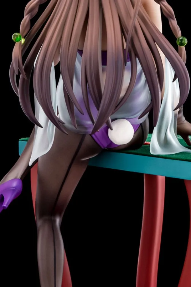 The Demon Sword Master of Excalibur Academy - Elfine Phillet Statue / wearing flower's purple bunny