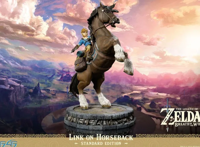 The Legend of Zelda Breath of the Wild - Link on Horseback Statue: First 4 Figures
