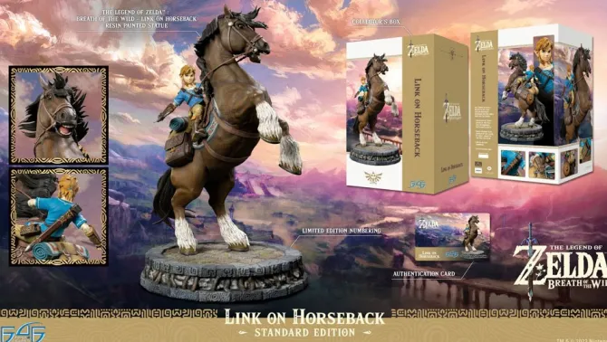 The Legend of Zelda Breath of the Wild - Link on Horseback Statue: First 4 Figures