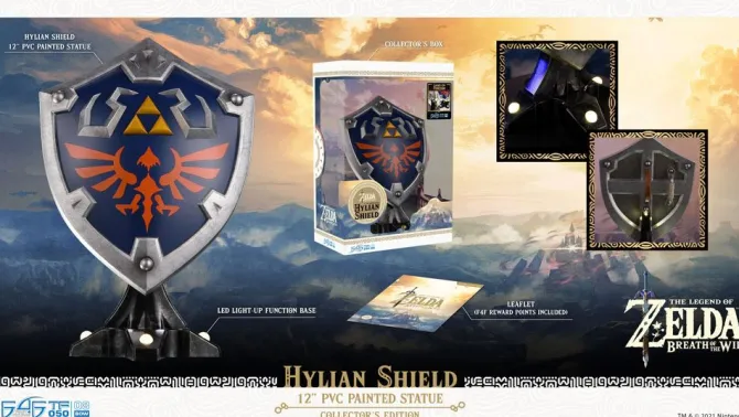 The Legend of Zelda Breath of the Wild - Hylian Shield Statue / Collector's Edition: First 4 Figures