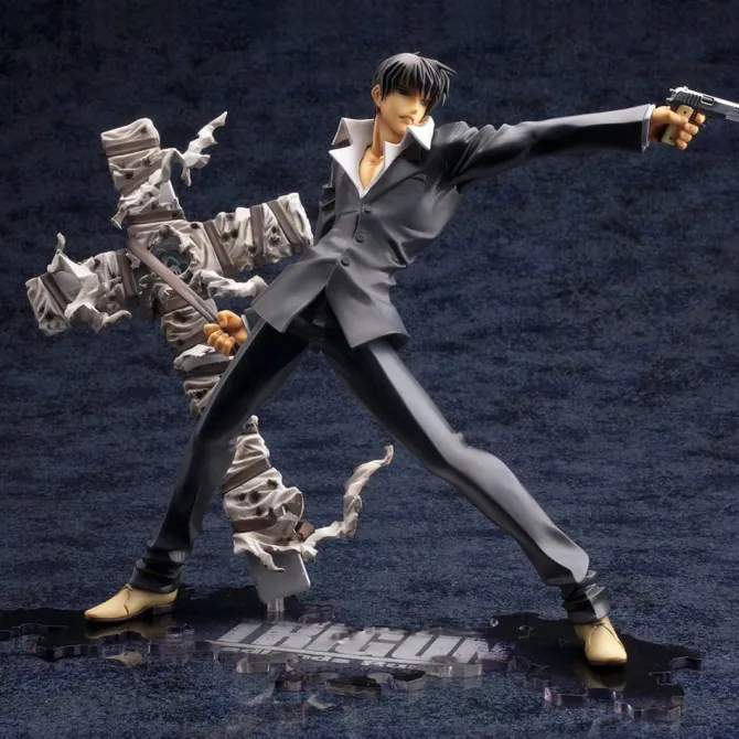 Trigun Badlands Rumble ARTFX J - Nicholas D. Wolfwood Renewal Package Version Statue: Kotobukiya
