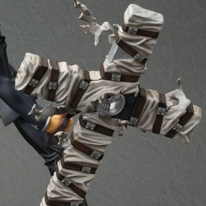 Trigun Badlands Rumble ARTFX J - Nicholas D. Wolfwood Renewal Package Version Statue: Kotobukiya